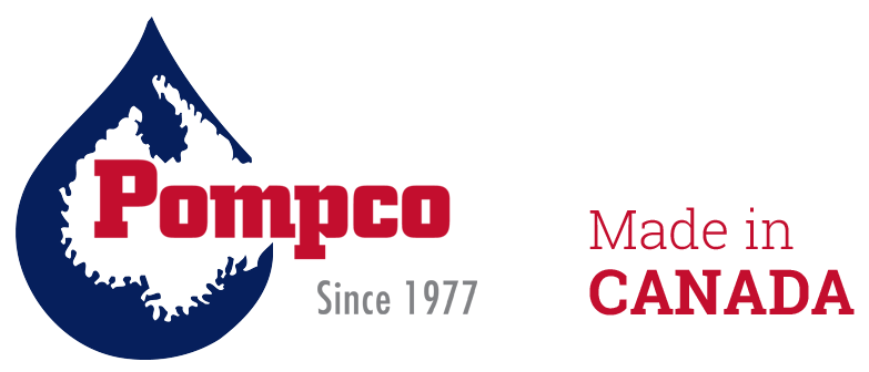 Pompco logo - Since 1977 - Made in Canada